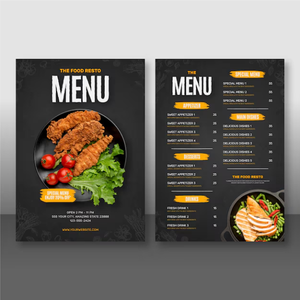 Thiết kế – In ấn Menu – 📞HOTLINE: 0988 261 542